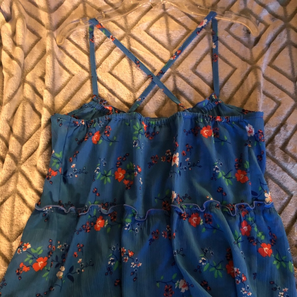 NWOT Hollister Floral Blue Tank Top - Picture 5 of 5